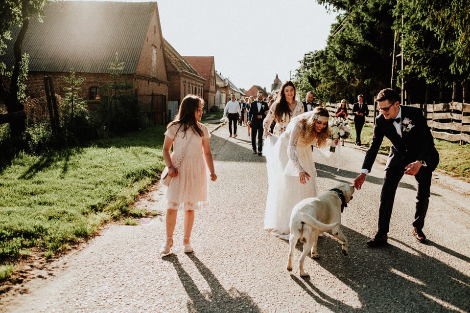 Wesele w stylu boho Aurelii i Rafała 45 sukienka ślubna boho