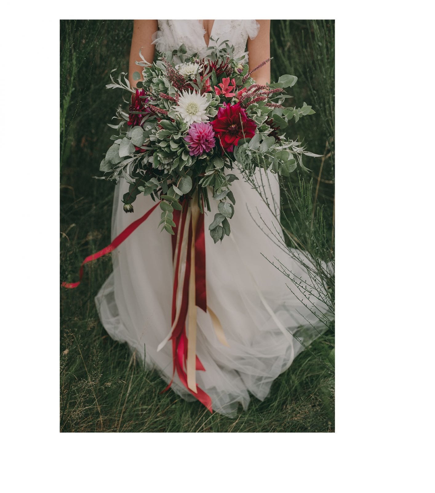 bukiet ślubny boho